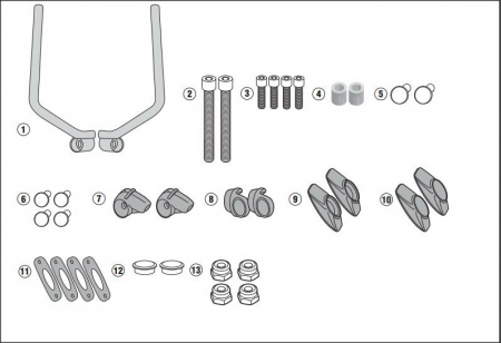 Parbrize - Kit fixare parbriz DUCATI