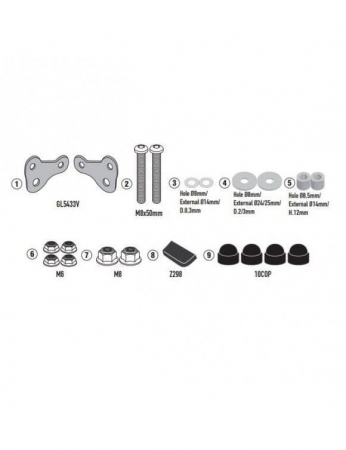 Parbrize - Kit fixare parbriz GIVI pentru Royal Enfield HNTR 350 (22-)