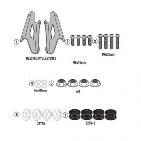 Parbrize - Kit fixare parbriz GIVI pentru SYM Joyride 300 (22-)