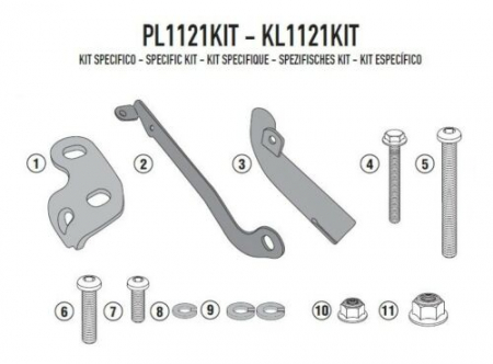 Suporti Genti - Kit montare Side Case Honda CB 500 X (13 > 17)