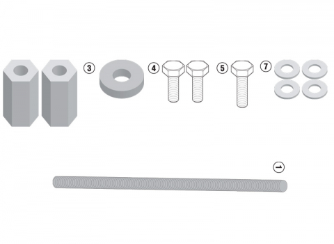 Protectii Diverse - Kit Specific Givi Pentru Montarea Crash Barului TN5108 si TN5108OX