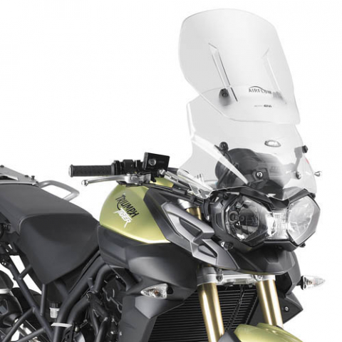 Parbrize - Parbriz Givi Transparent + Deflector Vant Triumph Tiger 800 / 800 Xc / 800 Xr (11-17)
