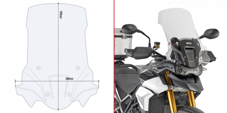 Parbrize - Parbriz Transparent Givi Triumph Tiger 900 Rally (20-)
