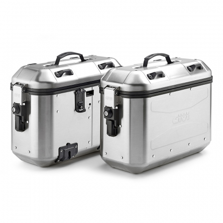 Side Case - Set Side Case GIVI Trekker Dolomiti aluminiu 36