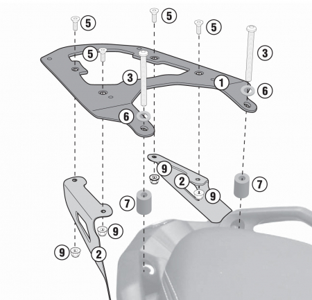 Suporti Genti - Suport top case Givi BMW C 650 SPORT (16 > 20)