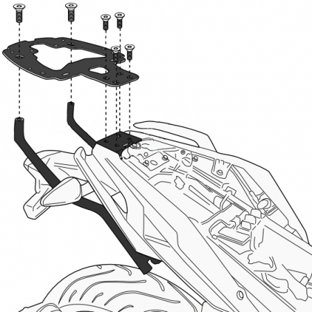 Suporti Genti - Suport Top Case Givi BMW G310R (17-21)