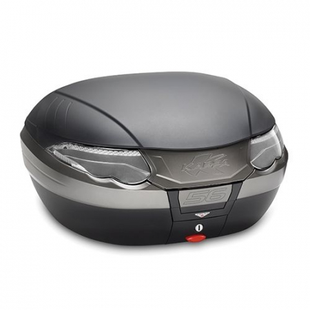 Top Case - Top case Kappa Monokey 56LT tech Negru cu catadioptri fumurii