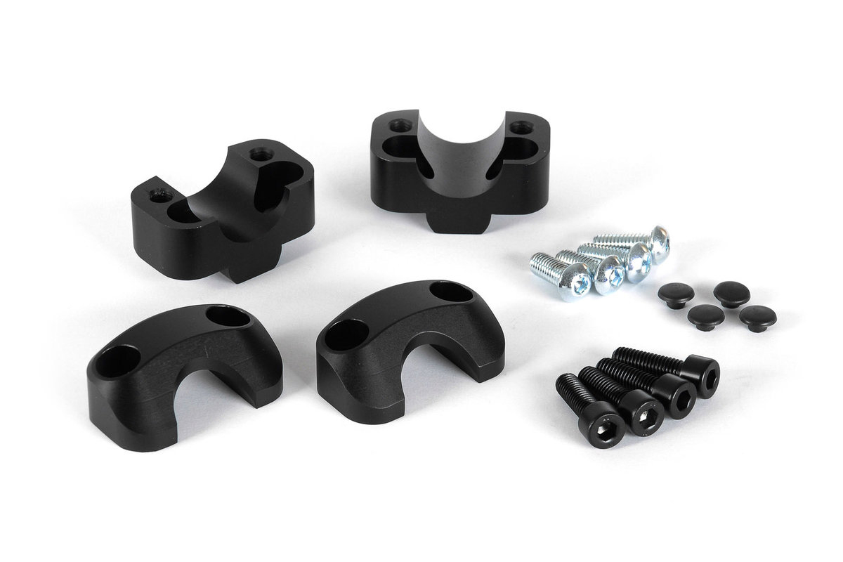 Conversie ghidon de la 22 mm la 28 mm. Negru. ABE nur mit LSL-Lenker. [1]