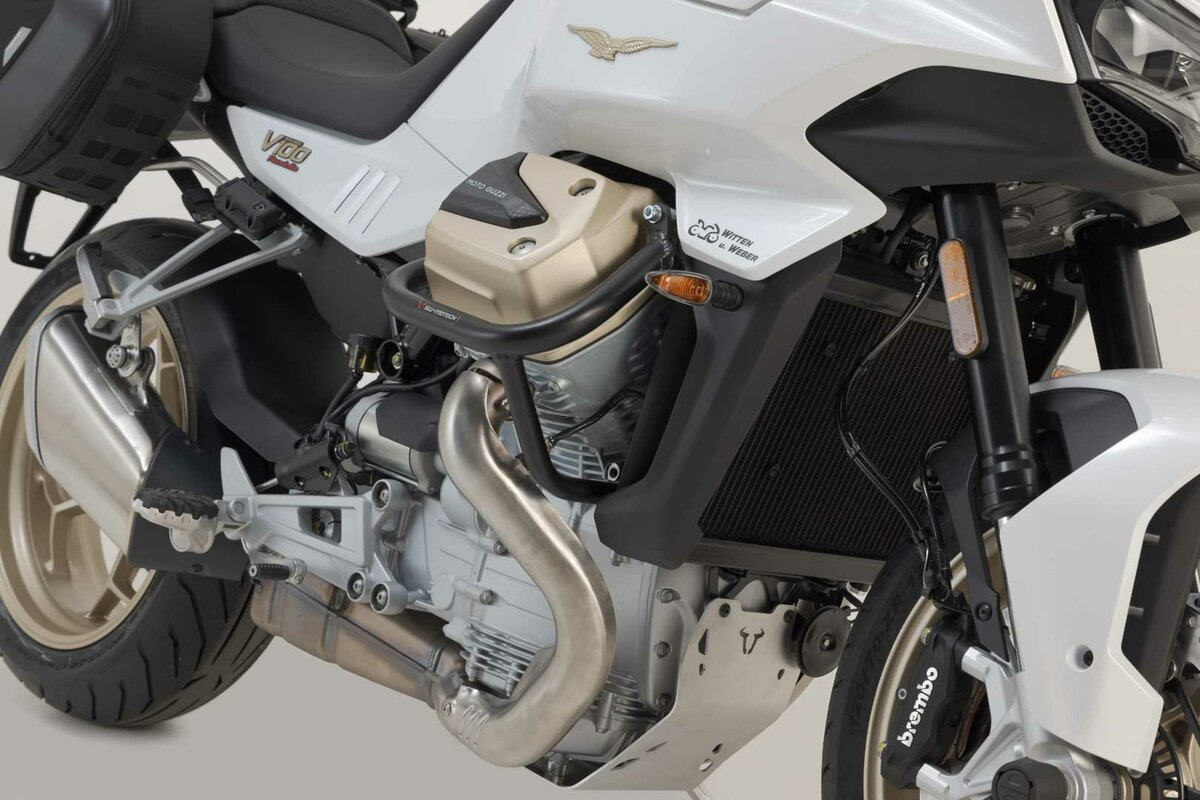 Crash Bar Negru. Moto Guzzi V100 Mandello/S, Stelvio. [1]