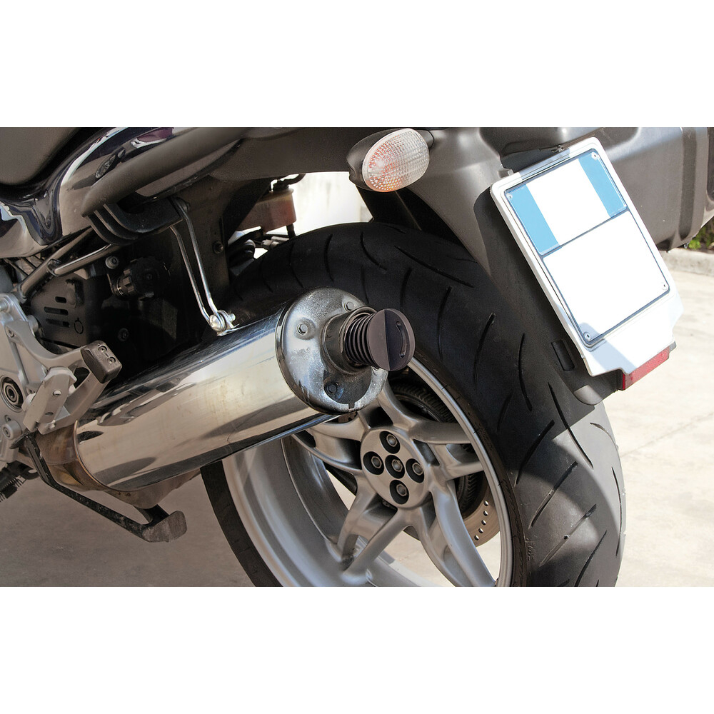 Motorkerékpár kipufogódob-dugó – fekete [1]