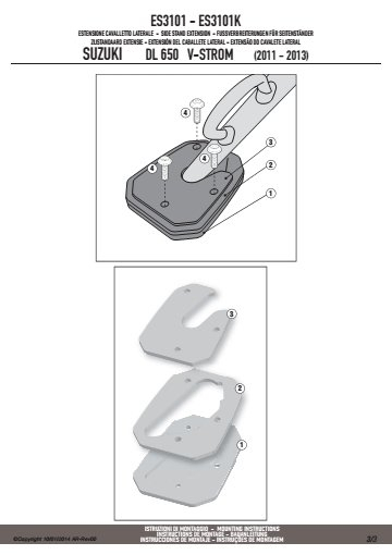 Extensie Talpa Cric Lateral Suzuki DL 650 V-Strom [1]