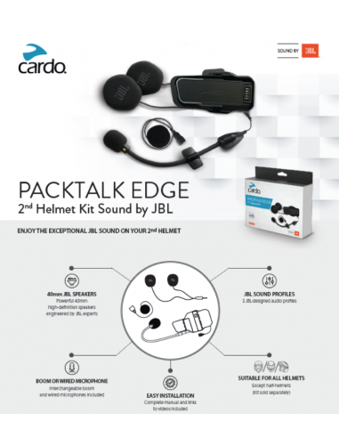 Kit pentru a doua cască - Sunet JBL Cardo, linia Edge [1]