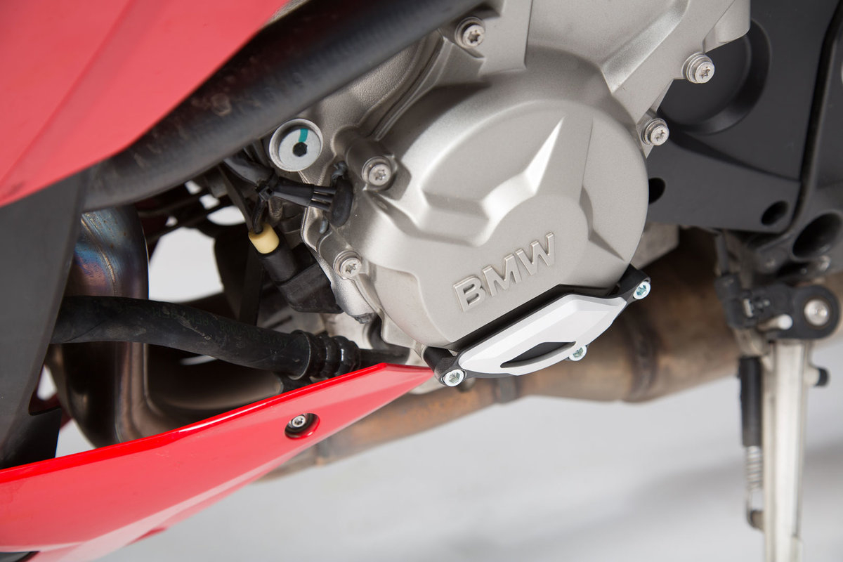 Protectie capac motor Negru/Argintiu. BMW S1000R / RR / XR. [1]