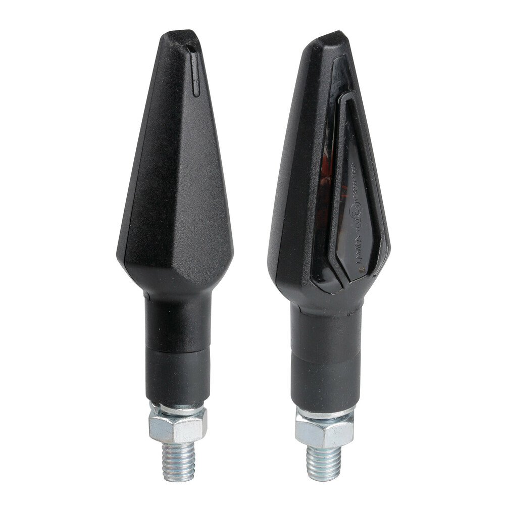 Set 2 semnalizari Nicon-Halo negre cu sticla alba, Lampa [1]