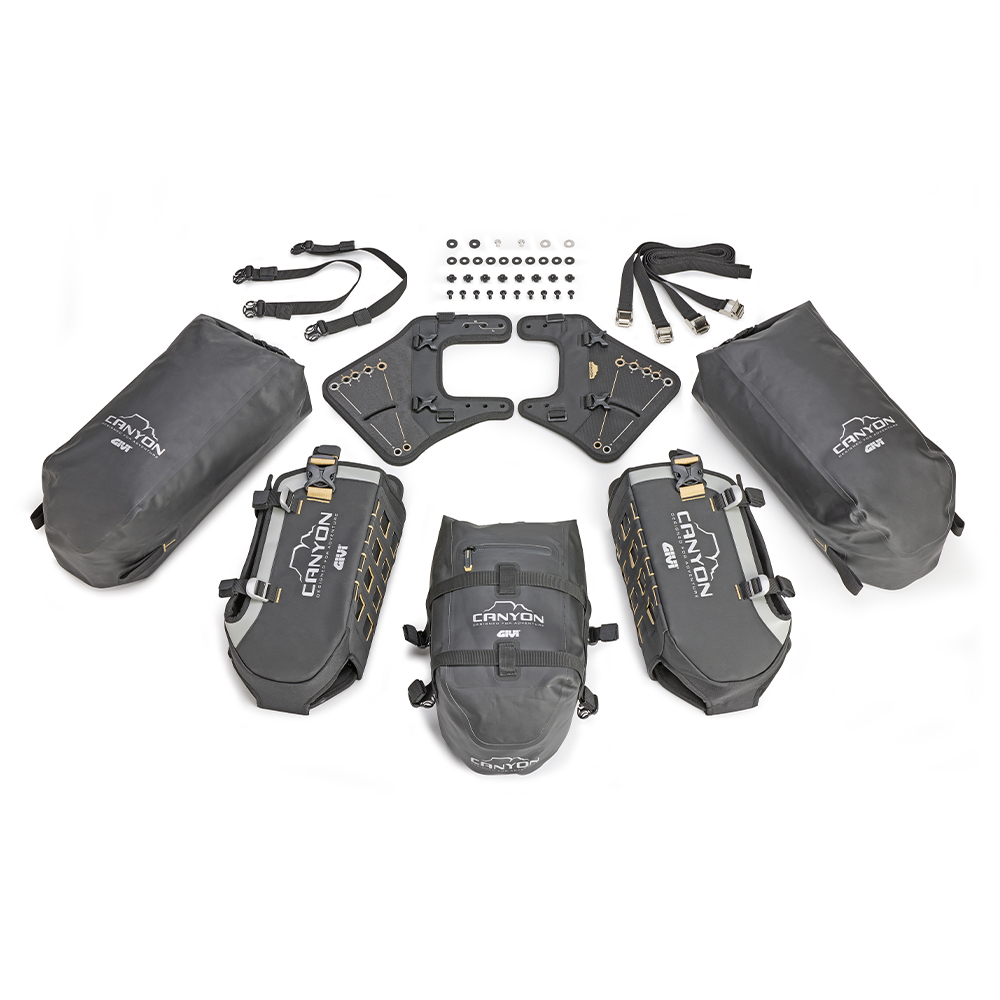 Set 3 genti modulare Givi Canyon de codita una de 12 litri si 2 de 16 litri [2]