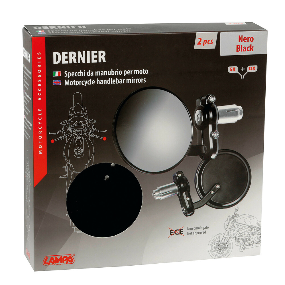 Set oglinzi universale Dernier negru [3]