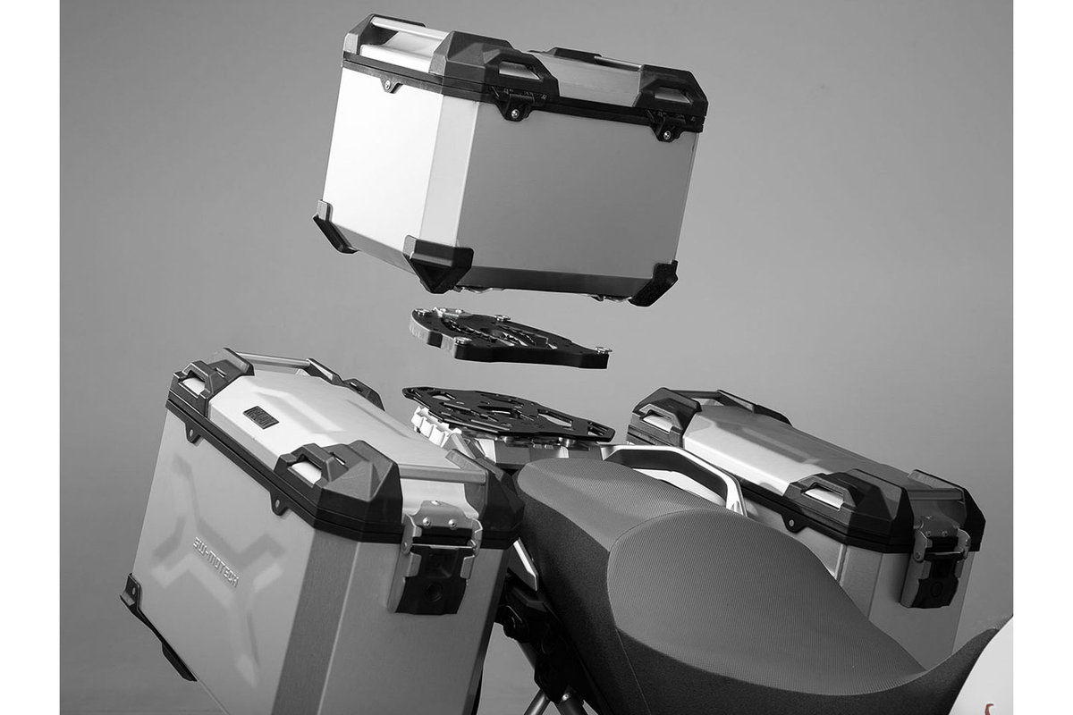 Top Case TRAX ADVENTURE aluminiu 38 L. Argintiu [1]