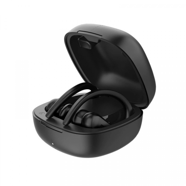 Casti bluetooth semi-in-ear QCY T6 cu cutie de incarcare si transport de 600mAh, 32Ω, Microfon, Bluetooth v5.0, IPX4, Negru [5]