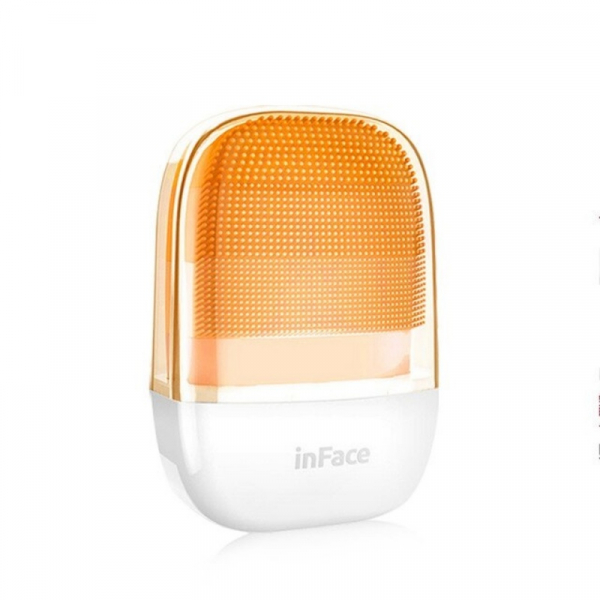 Perie electrica de masaj si curatare faciala Xiaomi inFace Sonic MS2000-1 Orange, 3 zone de curatare, 3 trepte de viteza, IPX7 [2]