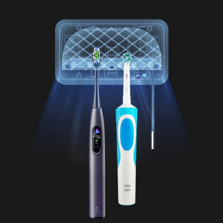 Sterilizator smart UVC LED Xiaomi Oclean S1 Alb cu 5 suporturi pentru periute de dinti si lame de barbierit [3]