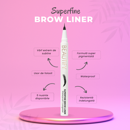 MACHIAJ sprâncene Beautify - Cariocã pentru sprâncene Superfine Brow liner
