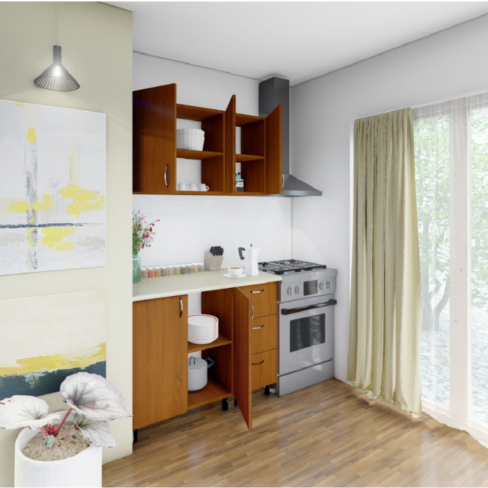 Bucatarie Star 120cm, Culoare CIRES din Pal de 18mm [3]