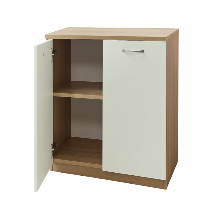 Comoda Star, Masura 80x80x40cm, Culoare Sonoma/Alb , PAL 18mm [3]