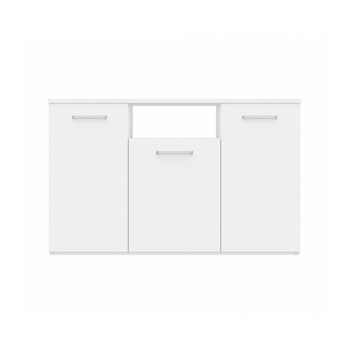 Comoda TV DARIA, 120x80x45 cm, Culoare Alb, PAL 18mm [2]