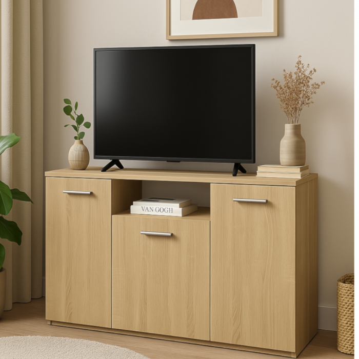Comoda TV DARIA, 120x80x45 cm, Stejar Bardolino, PAL 18mm [2]
