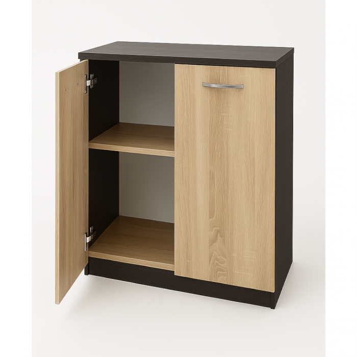 Comoda Star, Masura 80x80x40cm, Culoare Wenge cu Sonoma , PAL 18mm [2]