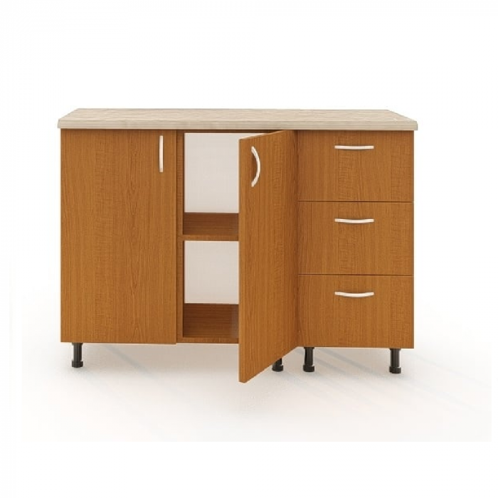 Corp Inferior cu Blat 120X50X90Cm, Culoare Cires, Pal 18 mm [3]
