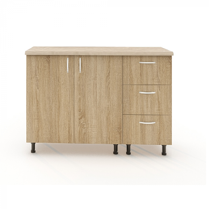 Corp Inferior cu Blat 120X50X90Cm, Culoare Sonoma, Pal 18 mm [2]