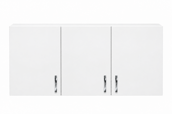 Corp Suspendat 120×60×35 cm Bucătărie, 3 Uși, Alb Mat | PAL 18 mm | Balamale cu Amortizare [3]