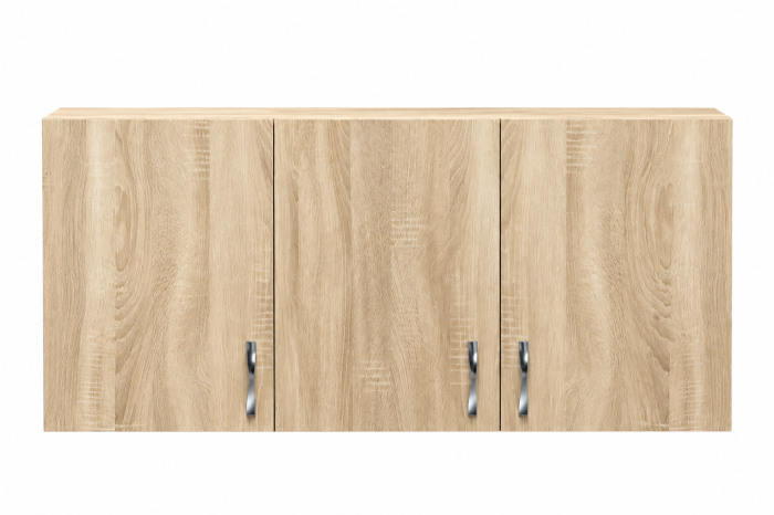Corp Suspendat 120×60×35 cm Bucătărie, 3 Uși, Stejar Sonoma | PAL 18 mm | Balamale cu Amortizare [2]