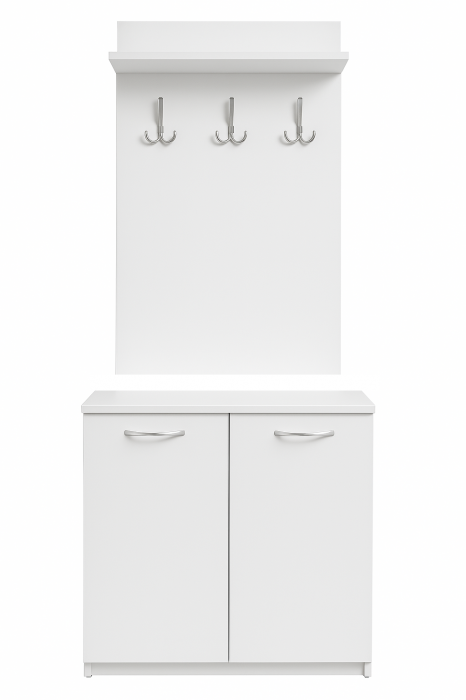 Cuier Deco 1 Culoare Alb Mat cu 9 Agatatori [2]