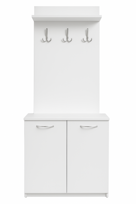 Cuier Deco 1 Culoare Alb Mat cu 9 Agatatori [3]
