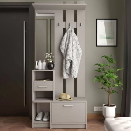 Cuier Milano,  Masura 195 x 35 x 80 cm, Culoare Casmir Inchis [1]