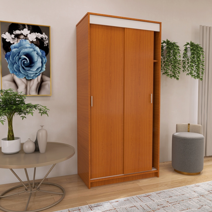 Dressing Barcelona, 200x100x50 cm, Culoare Cires din pal de 18 mm [2]