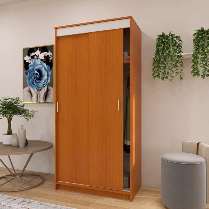Dressing Barcelona, 200x100x50 cm, Culoare Cires din pal de 18 mm [3]