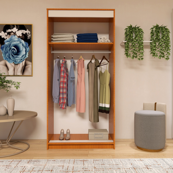 Dressing Barcelona, 200x100x50 cm, Culoare Cires din pal de 18 mm [5]