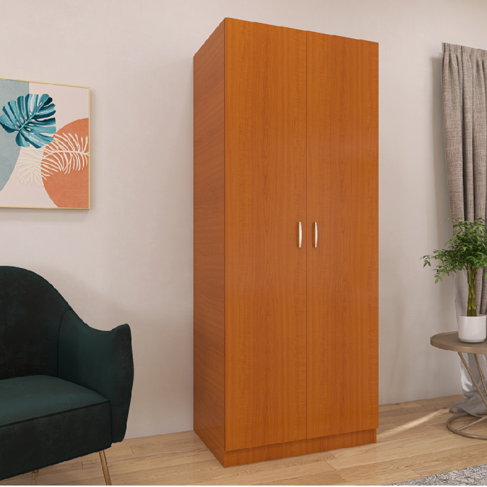 Dulap Cires cu 2 Usi, 2 Rafturi Depozitare si Bara de Haine 200x80x50 cm, din Pal de 18 mm [4]