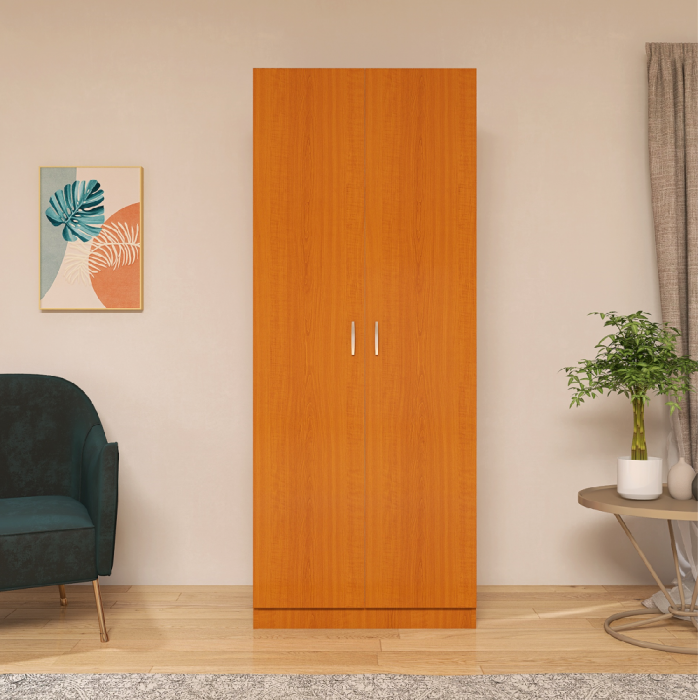 Dulap Cires cu 2 Usi, 2 Rafturi Depozitare si Bara de Haine 200x80x50 cm, din Pal de 18 mm [2]