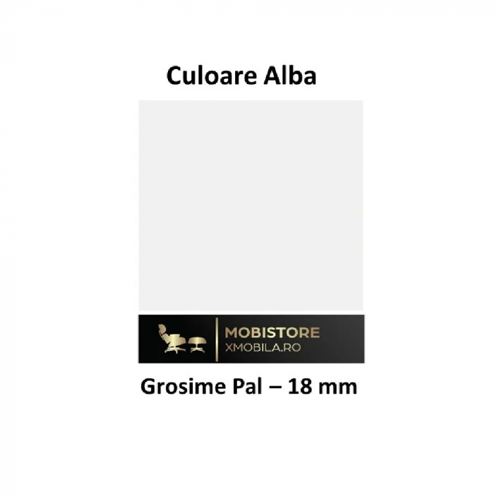 Dulap cu 2 Usi si 4 Rafturi de Depozitare, 200x80x40 cm, Culoare Alb din Pal de 18mm [6]