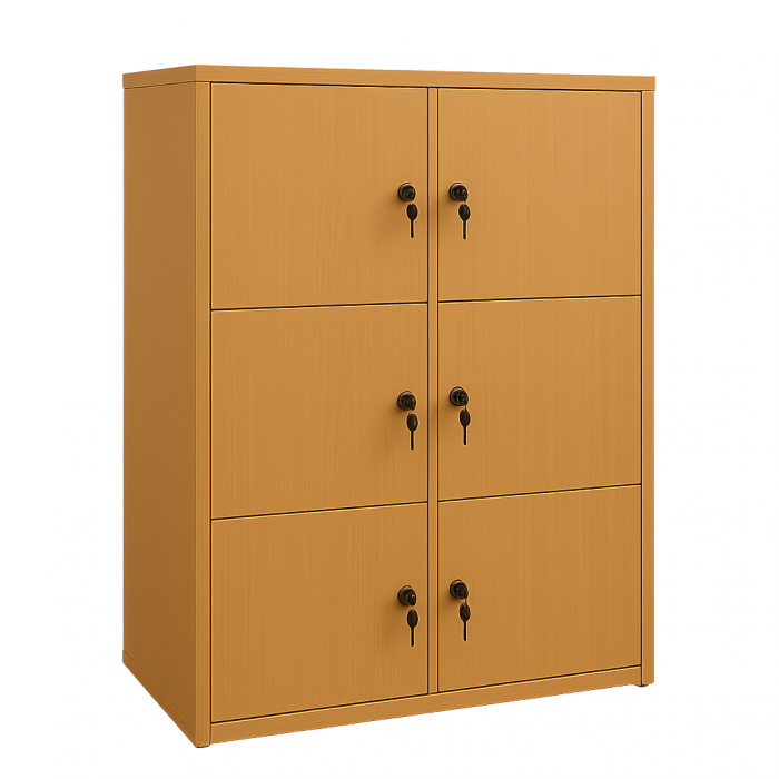 Dulap individual cu 6 casete si yala, Masura 150x40x80 cm, Culoare fag [2]
