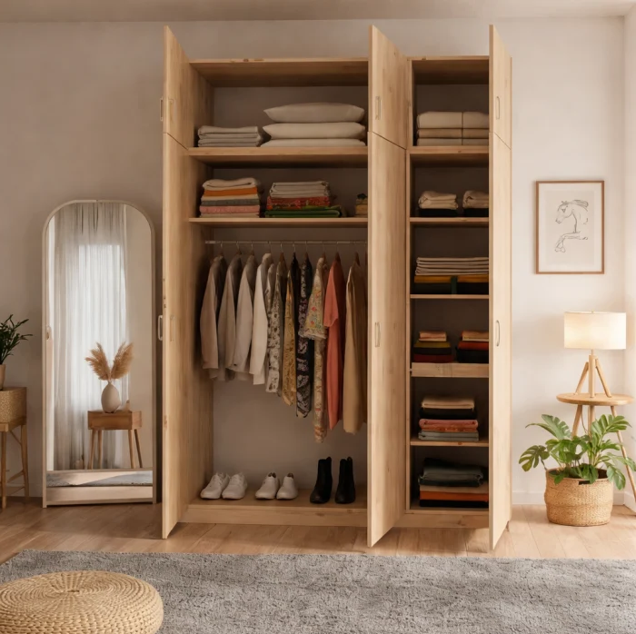 Dulap MAXIMO Sonoma cu 3 Uși și Extensie Superioară, 240x120x50 cm, PAL 18 mm [2]