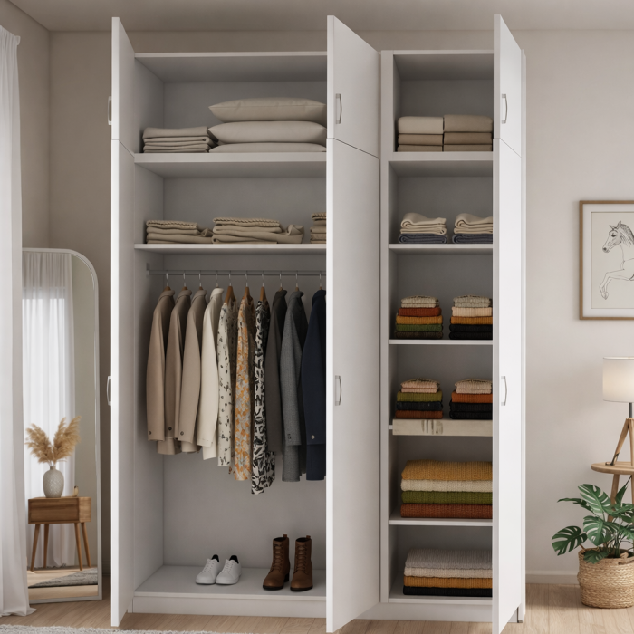 Dulap MAXIMO cu 3 Uși și Extensie Superioară, 240x120x50 cm, PAL 18 mm [2]