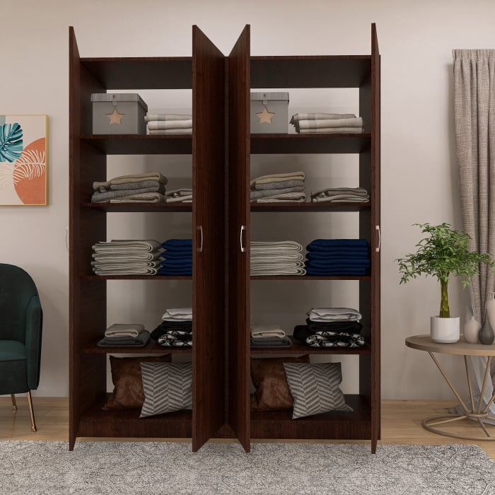 Dulap Milano cu 4 usi, 200x160x40, Culoare Wenge, din Pal de 18 mm [3]