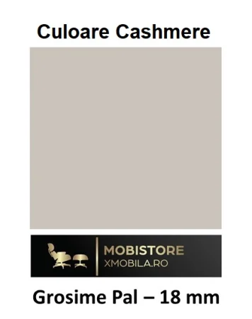 Dulap Oslo 2 Uși cu Oglindă, 90 cm, Cashmere cu Stejar Auriu – 200 x 90 x 50 cm [5]