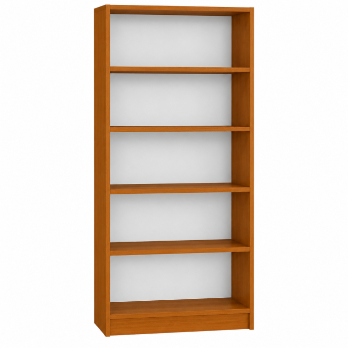 Etajera Birou cu 4 Polite de Depozitare 200x70x35 cm, Culoare Cires, Material PAL de 18mm [3]