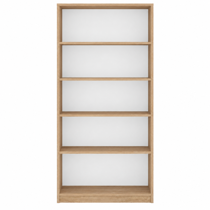Etajera Birou cu 4 Polite de Depozitare 200x70x35 cm, Culoare Sonoma, Material PAL de 18mm [2]
